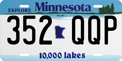 MN license plate 352QQP