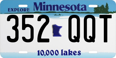 MN license plate 352QQT