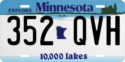 MN license plate 352QVH