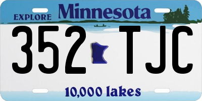 MN license plate 352TJC