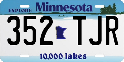 MN license plate 352TJR