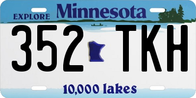 MN license plate 352TKH