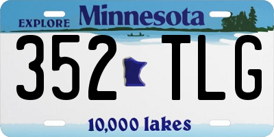 MN license plate 352TLG