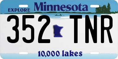 MN license plate 352TNR