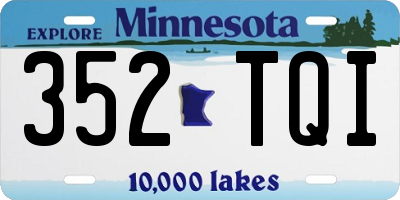 MN license plate 352TQI