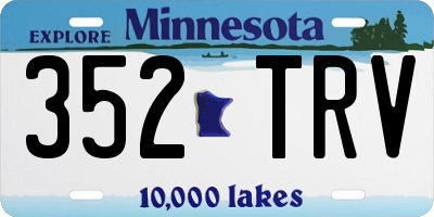 MN license plate 352TRV