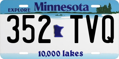 MN license plate 352TVQ