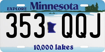 MN license plate 353QQJ