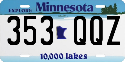 MN license plate 353QQZ
