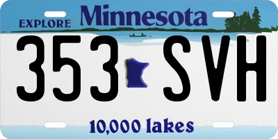 MN license plate 353SVH