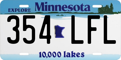 MN license plate 354LFL