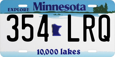 MN license plate 354LRQ