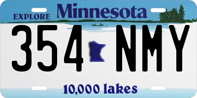 MN license plate 354NMY