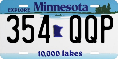 MN license plate 354QQP