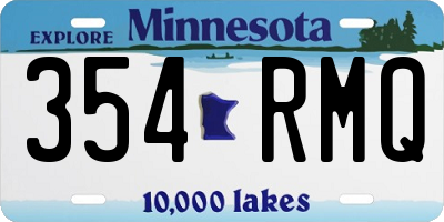MN license plate 354RMQ
