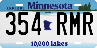 MN license plate 354RMR