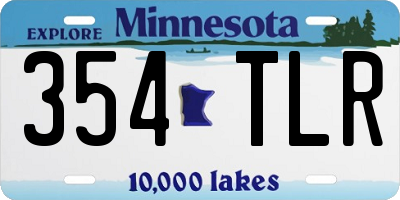 MN license plate 354TLR
