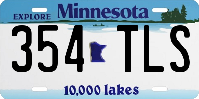 MN license plate 354TLS