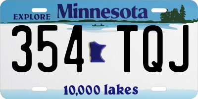 MN license plate 354TQJ