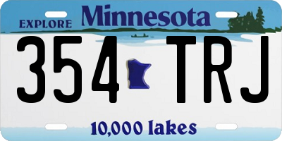 MN license plate 354TRJ