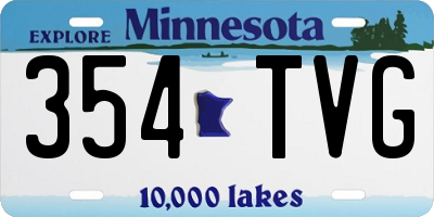 MN license plate 354TVG