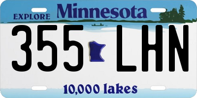 MN license plate 355LHN