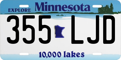 MN license plate 355LJD