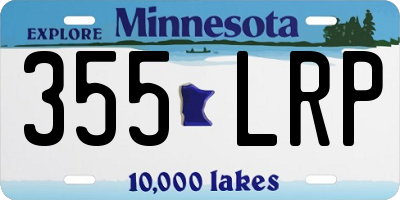 MN license plate 355LRP