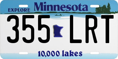MN license plate 355LRT