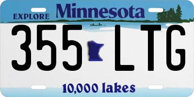 MN license plate 355LTG