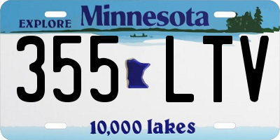 MN license plate 355LTV