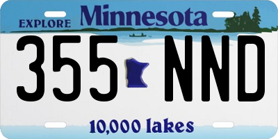 MN license plate 355NND