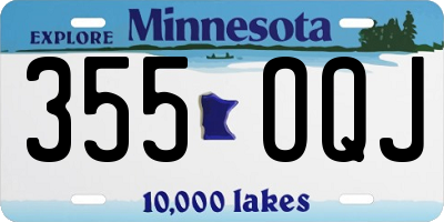 MN license plate 355OQJ