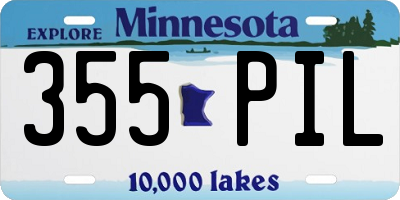 MN license plate 355PIL