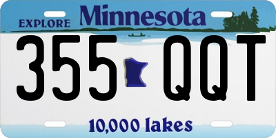 MN license plate 355QQT