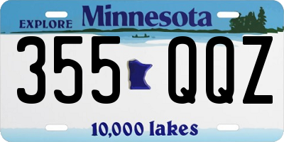 MN license plate 355QQZ