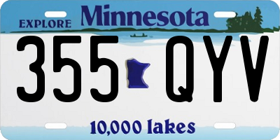 MN license plate 355QYV