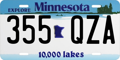 MN license plate 355QZA