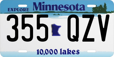 MN license plate 355QZV