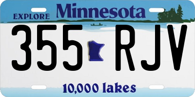 MN license plate 355RJV