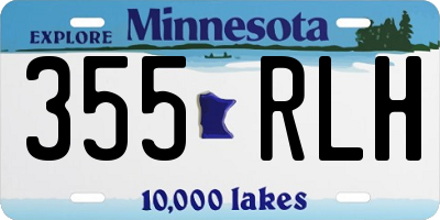 MN license plate 355RLH