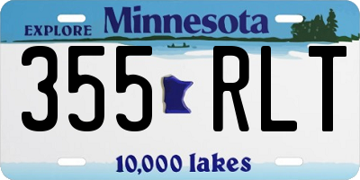 MN license plate 355RLT
