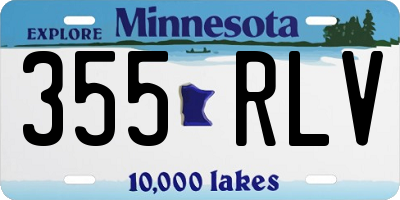 MN license plate 355RLV