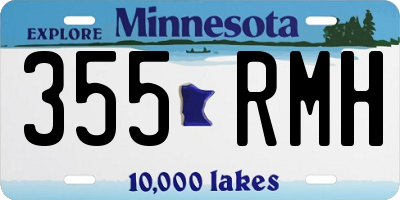 MN license plate 355RMH