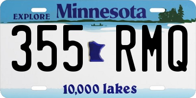 MN license plate 355RMQ