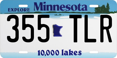 MN license plate 355TLR