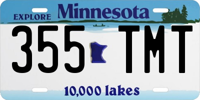 MN license plate 355TMT