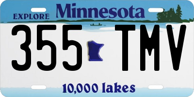 MN license plate 355TMV