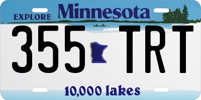 MN license plate 355TRT