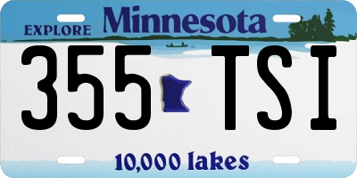MN license plate 355TSI